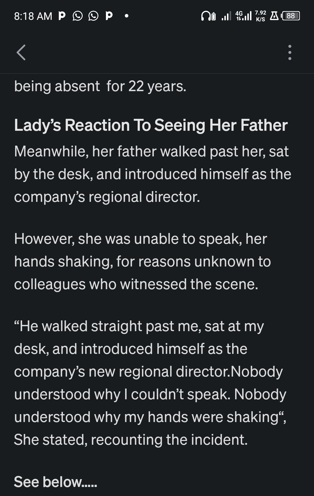 My hands were shaking” - Lady recounts being sacked at work, shares who took over